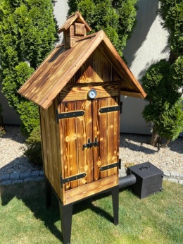 Wędzarnia drewniana ogrodowa TOKO POSZERZANY DACH